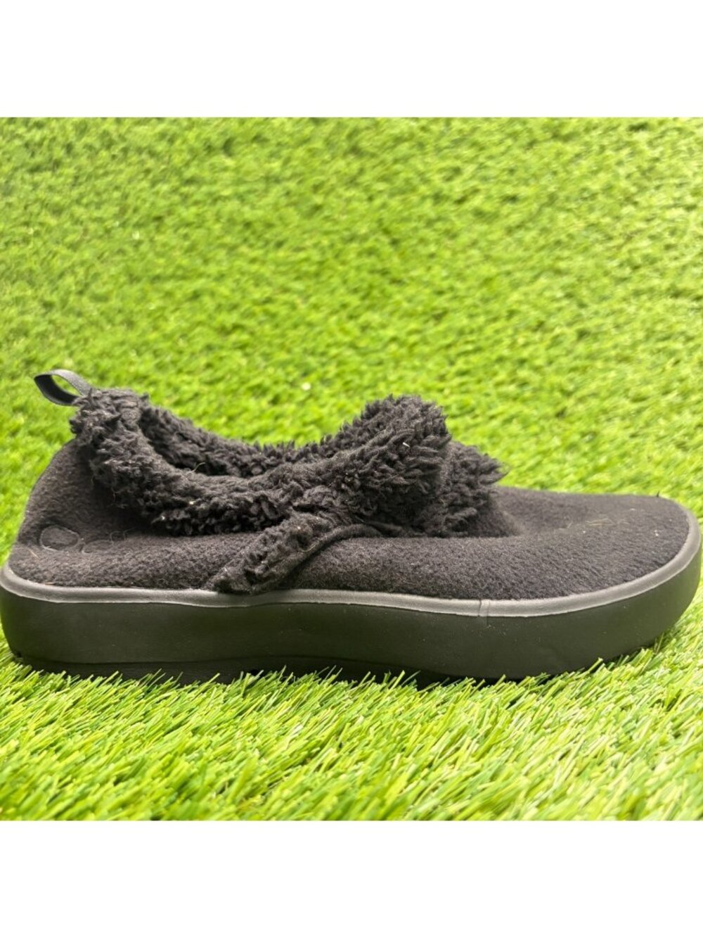 OOFOS OOcoozie Low Womens Size 8 Black Casual Walking Slip On Recovery Shoes